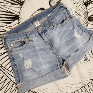 True Religion Boyfriend Shorts